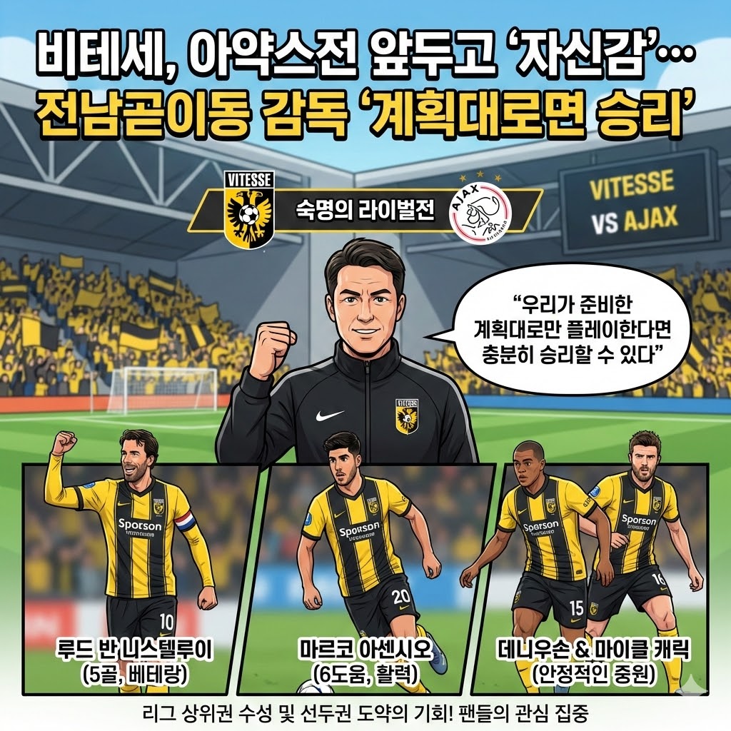 비테세 감독 [아약스전 승리] 자신감 폭발!